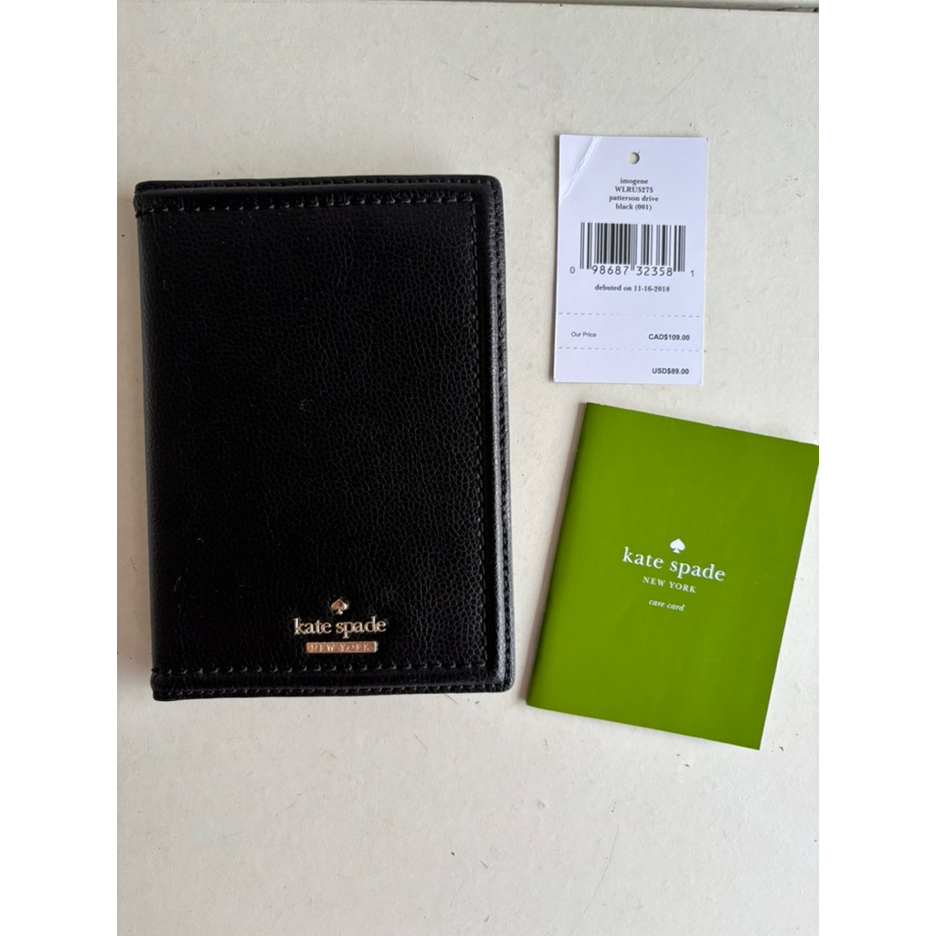 preloved Kate Spade Passport Case Holder Sarung Dompet Cover Paspor