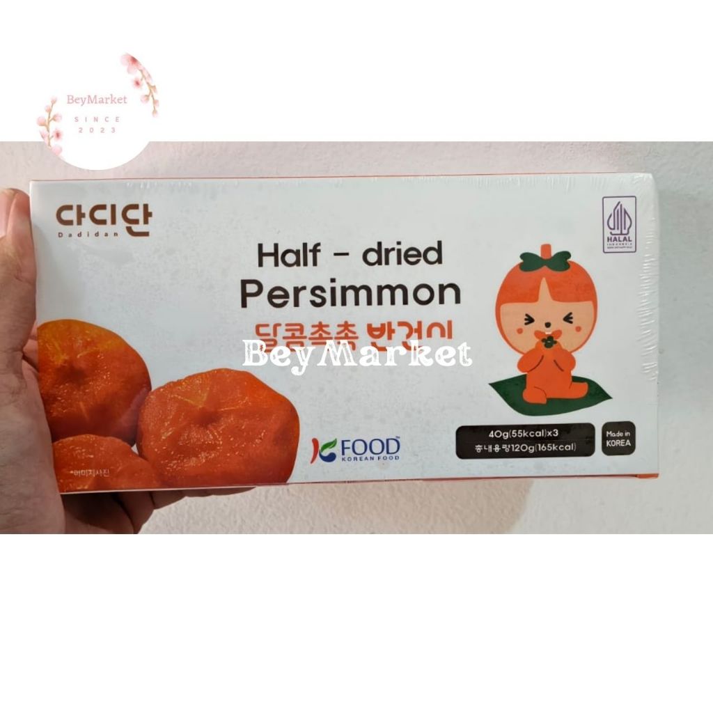 Half Dried Perssimon Korea | Buah Kesemek Stengah Kering Frozen Isi 3 Pcs |  Buah Persimon Kering Fr