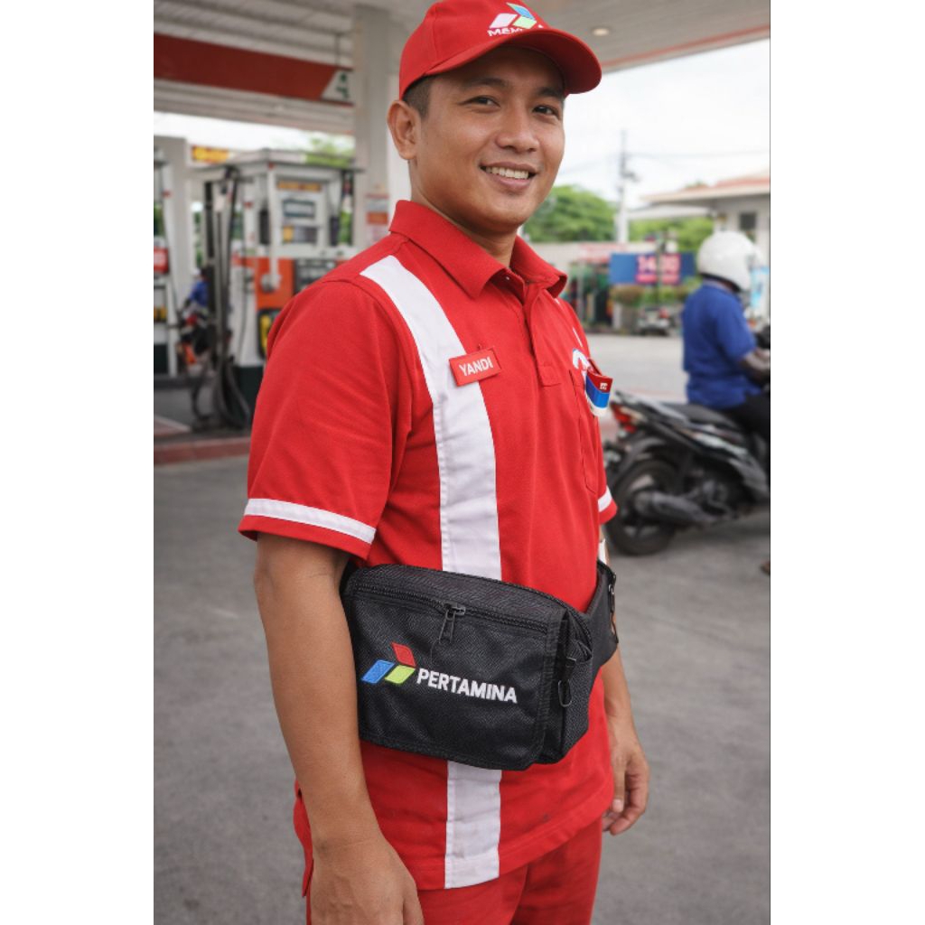 tas operator pertamina banyak sakunya silahkan