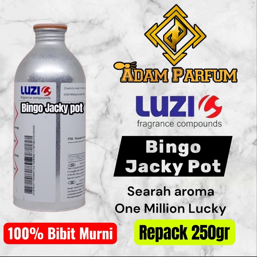 Parfum Bingo Jackpot 250ml Luzi searah 0ne million lucky