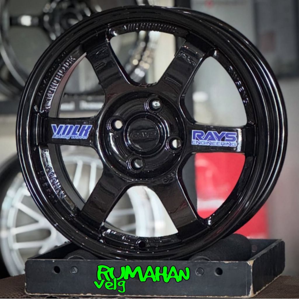velg TE37 FLOW FORMING r15 lebar 6,5 pcd 4x100 ET 42 mobil ring 15 pnp mobil agya ayla swift fronx b