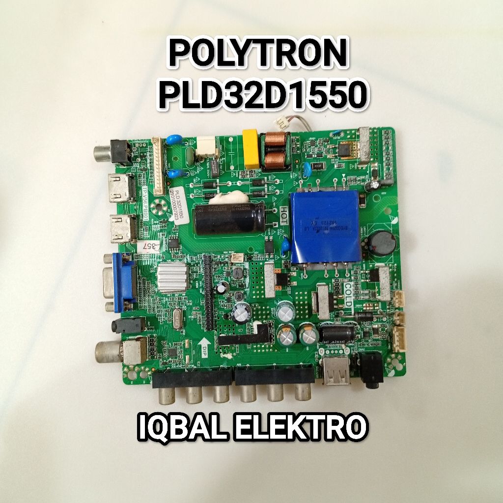 MAINBOARD TV POLYTRON PLD32D1550 - MB - MOBO - MODUL - MOTHERBOARD - MESIN TV