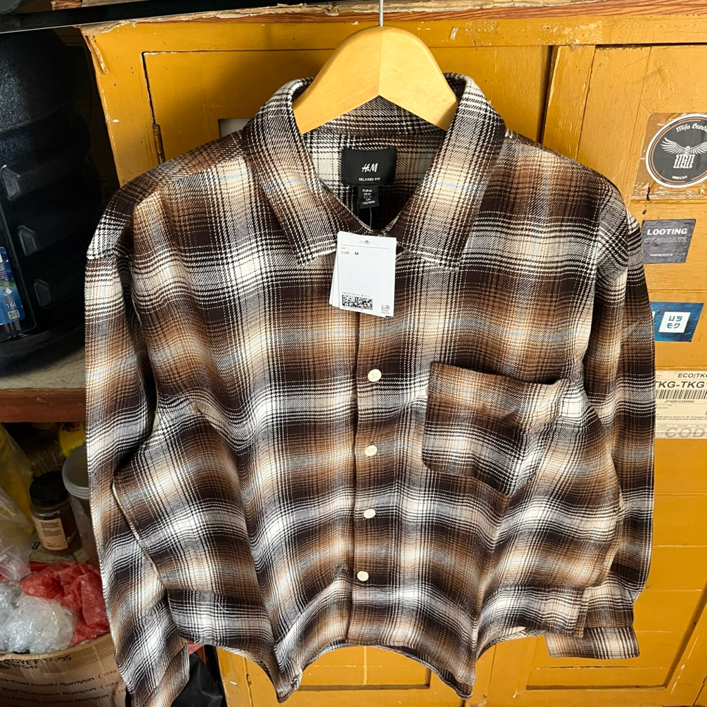 Flanel Veterano H&M Brown Bnwt
