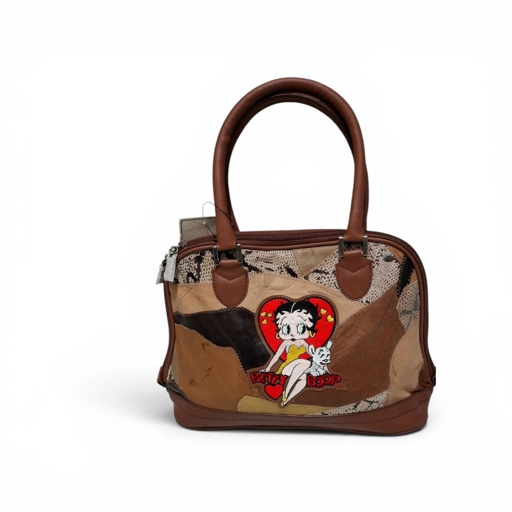 Vintage Betty boob patchwork shoulder bag