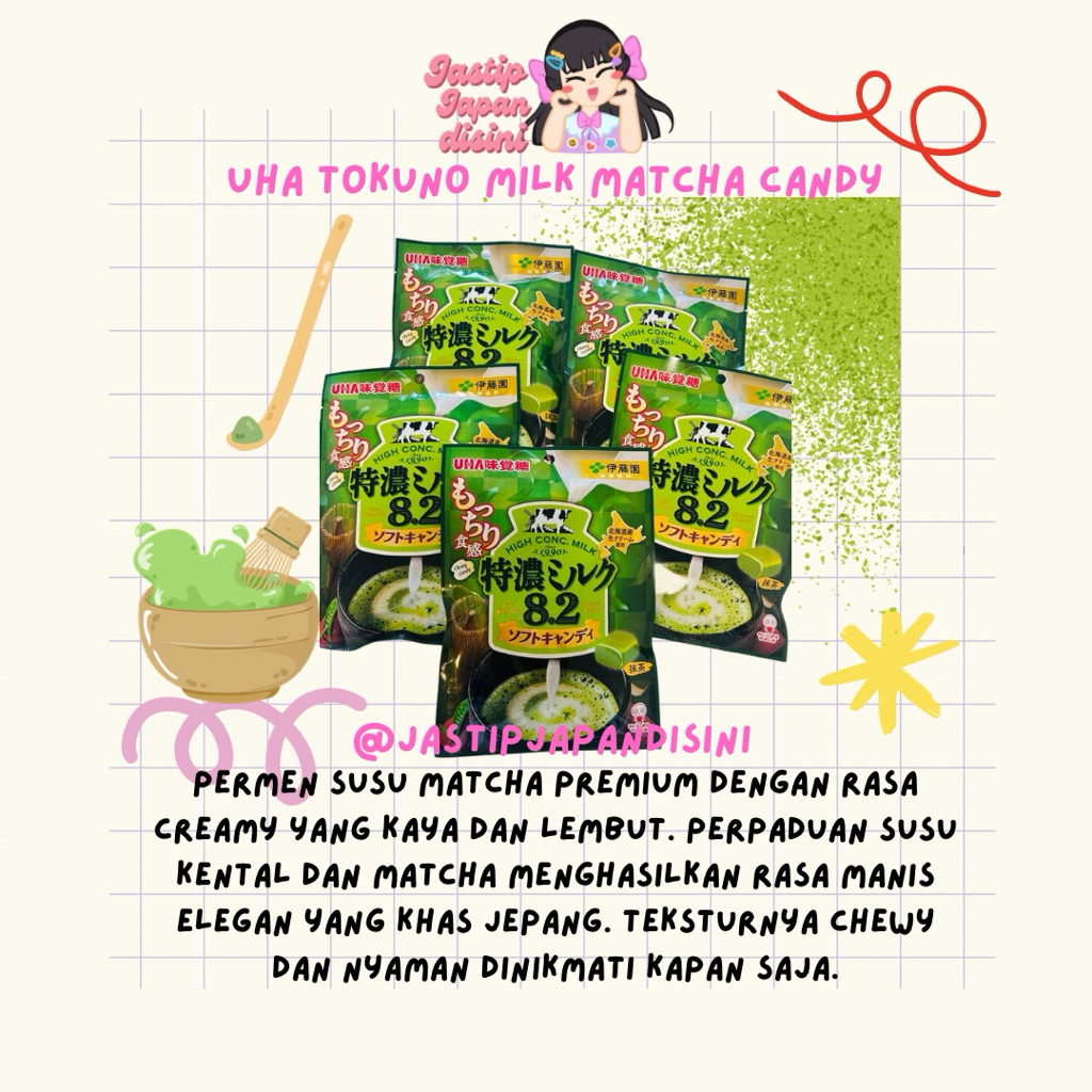 UHA Tokuno Matcha Milk Candy Original