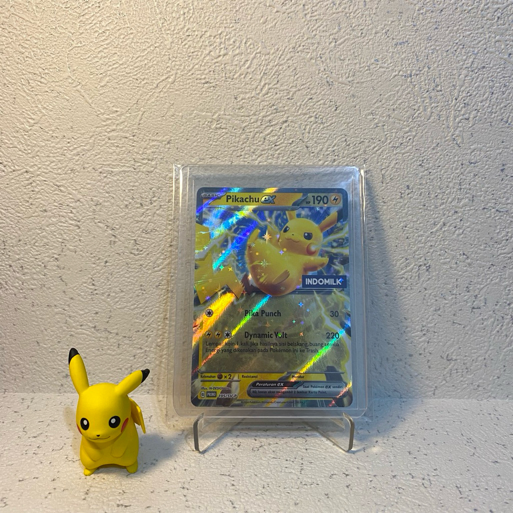 Kartu Pokemon Promo Indomilk | Pikachu | Pokemon x Indomilk