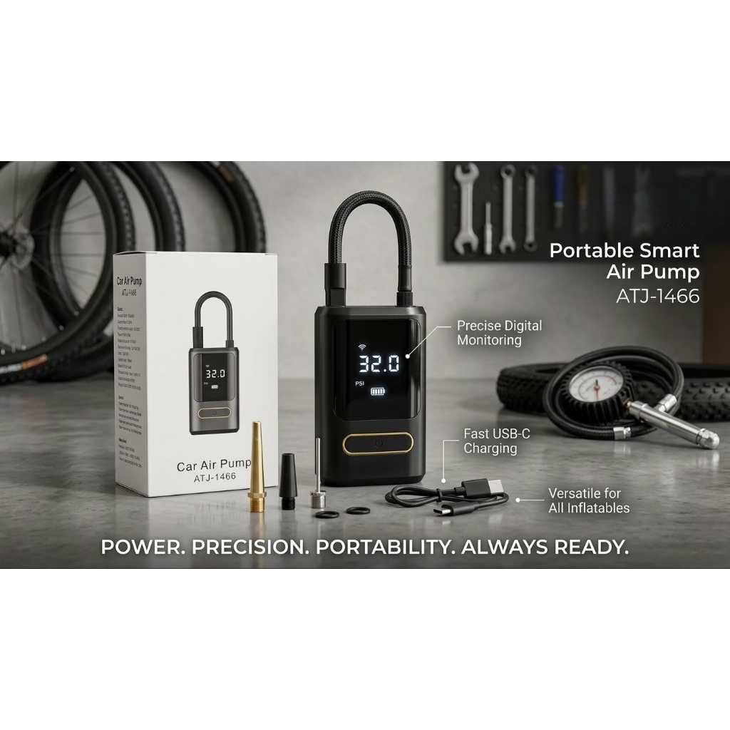 pompa portable mobil motor sepeda car air mini pump