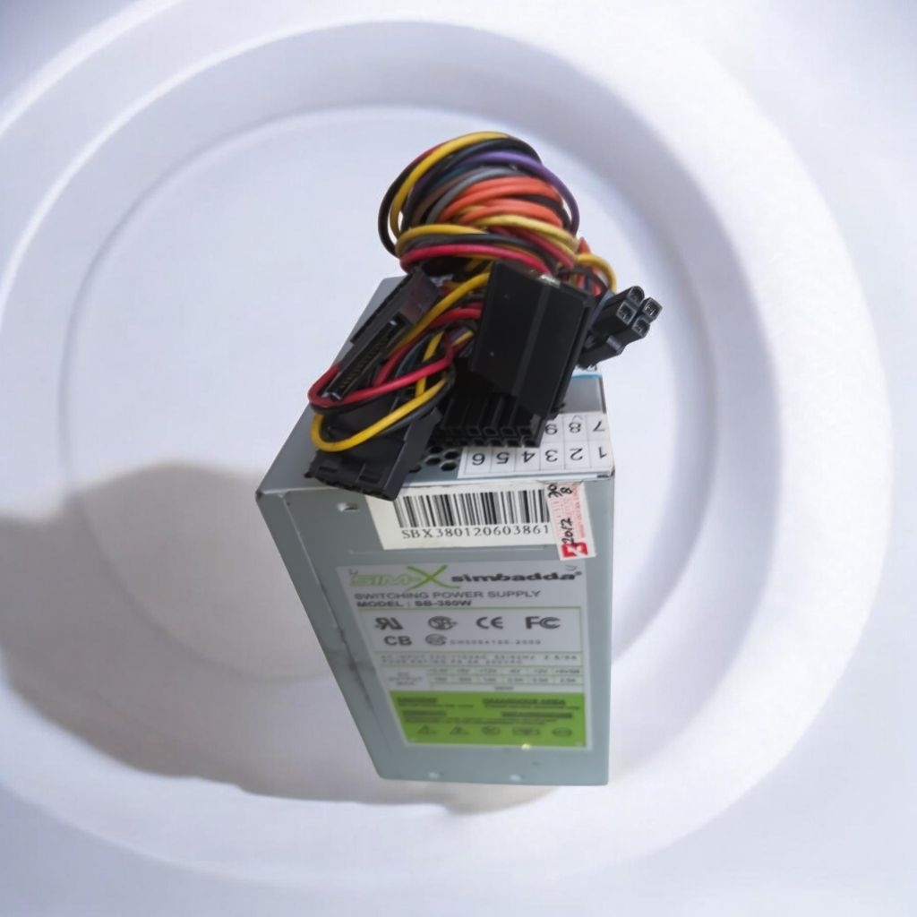 psu simbada sim-v/sim-x 380wat 24pin siap pakai teruji