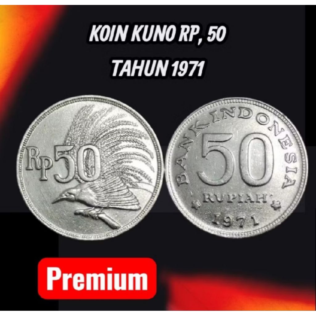 KOIN KUNO 50 RUPIAH TAHUN 1971