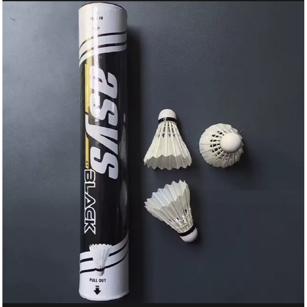 Kok Badminton Bulutangkis Shuttlecock Asys Black