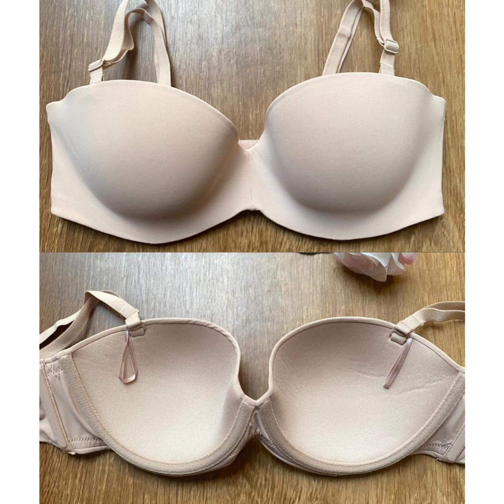 BRANDED BRA PREMIUM HALF CUP BRA BUSA TIPIS BRA KATUN SIZE 32C 32D 34B B75 36B B80 PENGAIT 2x2 STEP