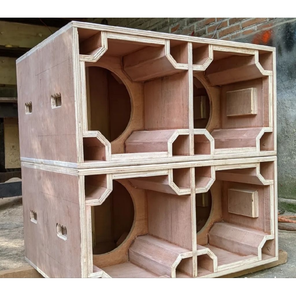 Box Planar Double 18 Inch Brewog Triplek 18mm Dimensi 120x80x60 Subwoofer Lapangan