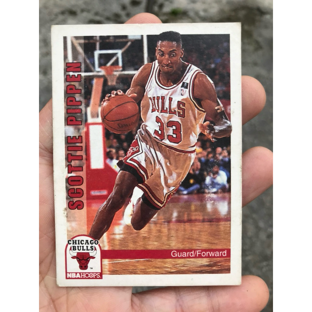 KARTU BASKET SCOTTIE PIPPEN CHICAGO BULLS NBA FLEER TAHUN 1990