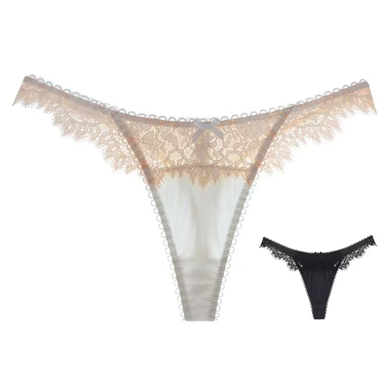 Lace elastic thong sexy women's thong