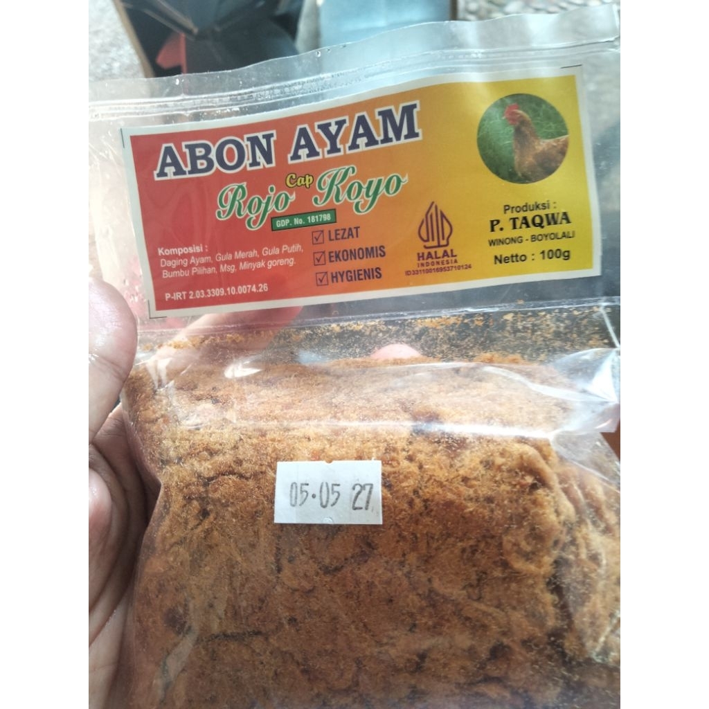 Abon ayam rojo.koyo