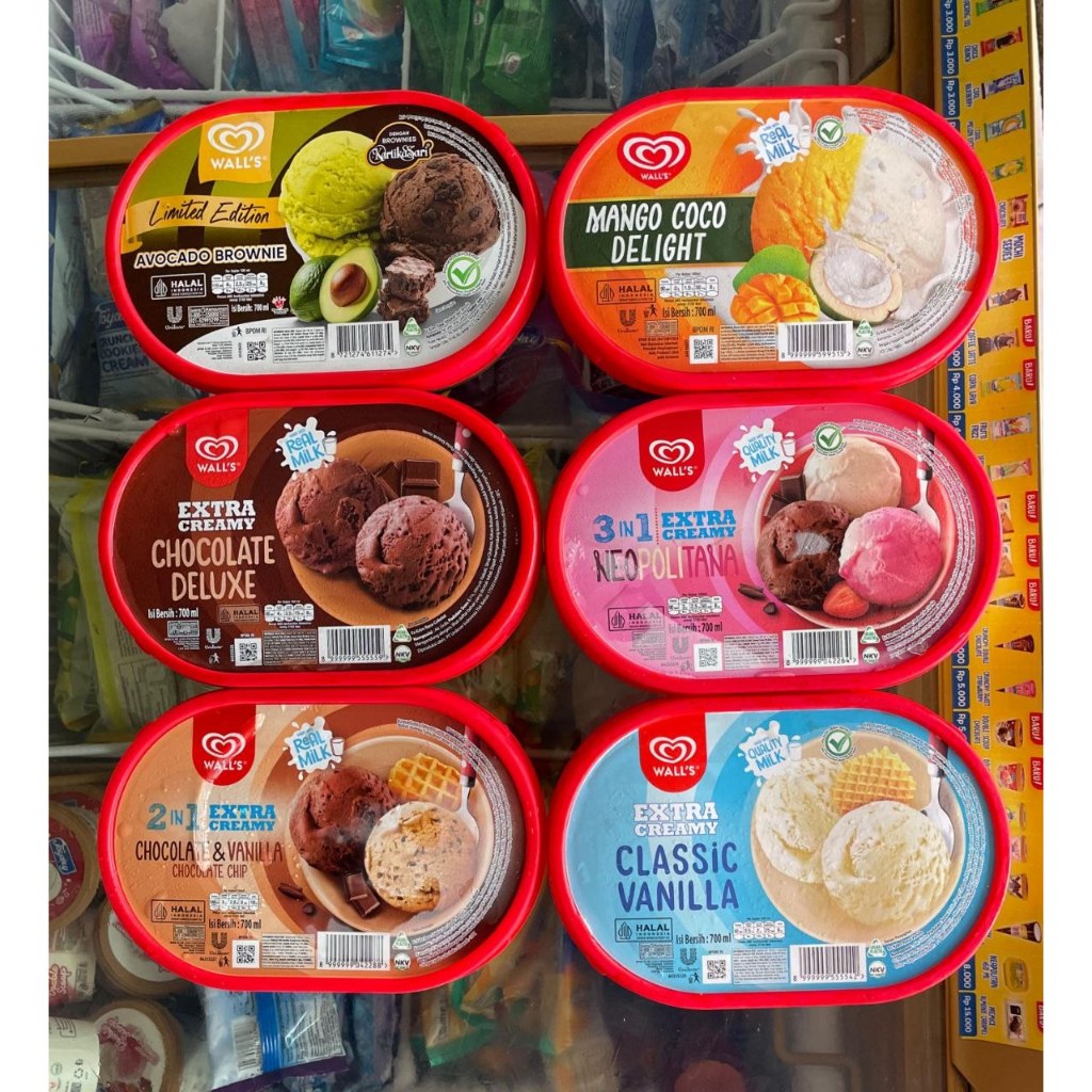 PROMO TERMURAH ESKRIM WALLS 700ML BOX BESAR