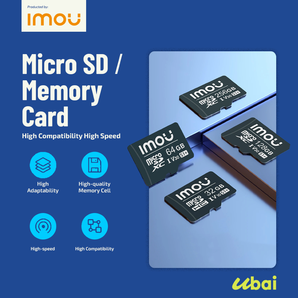IMOU MicroSD Card (32GB / 64GB / 128GB / 256GB) – High Endurance | Khusus CCTV