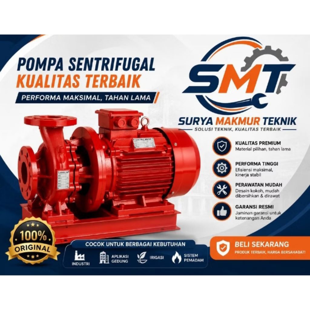 Pompa hydrant mesin pompa air 3in 7.5hp 50 kubik 3 phase pompa dorong