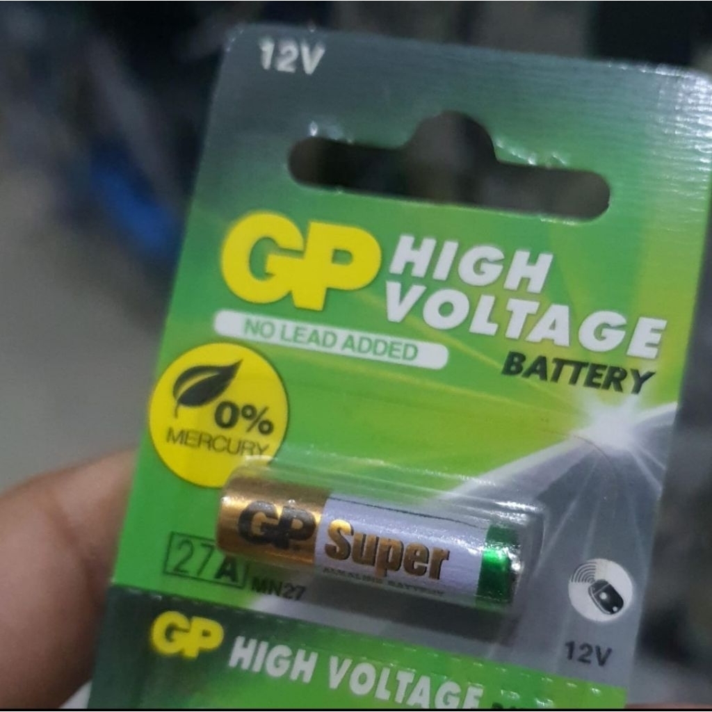 Baterai 27A 12 Volt Baterai GP27 Super Al Baterai a27 Merk random
