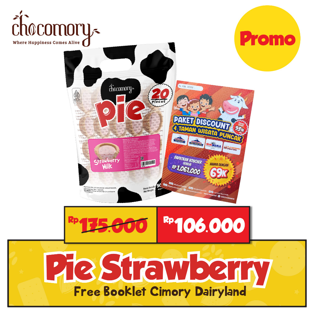 Pie Strawberry Isi 20 Free  Booklet Cimory Dairyland