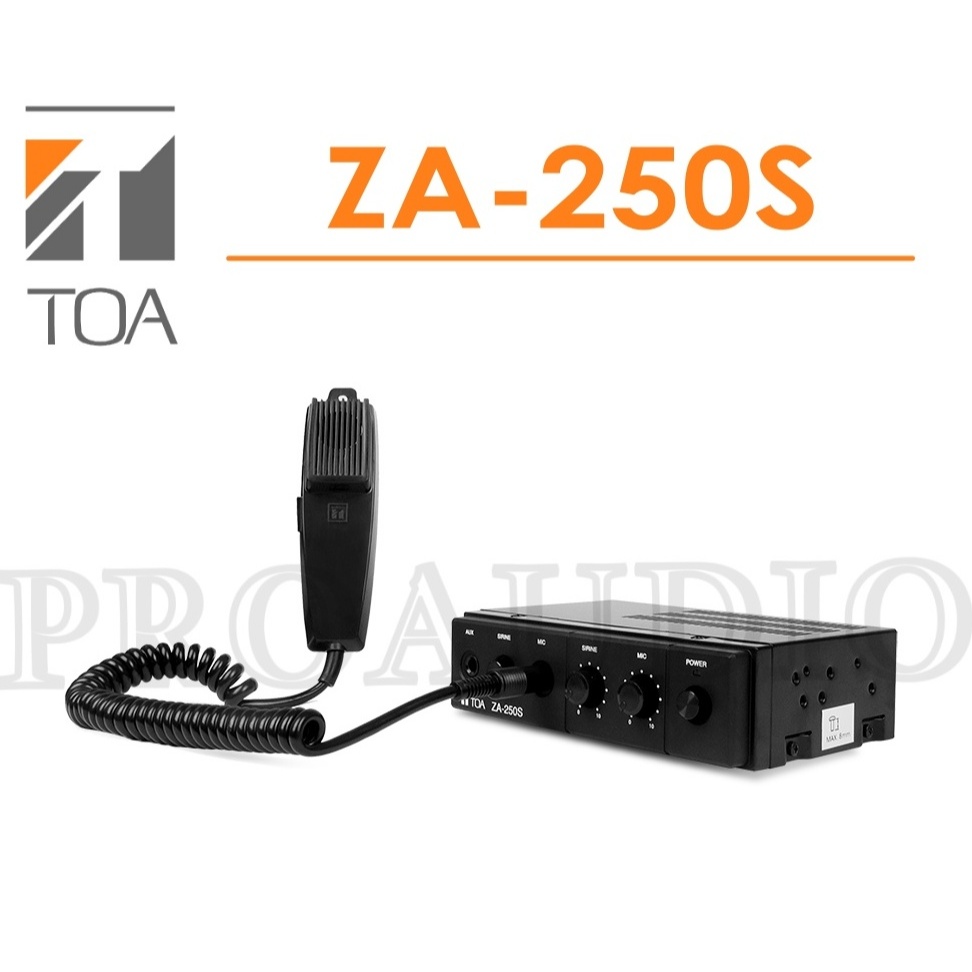 Power Amplifier Mobil TOA ZA 250 S Original TOA ZA-250S (Car Amplifier / Mobil / Sirine + Mikrofon Z