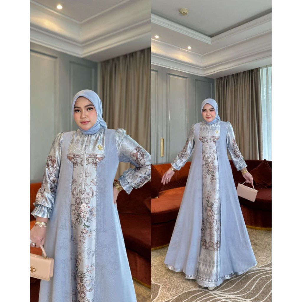 Jihan dress//dress Irna EMERALD/gamis terbaru