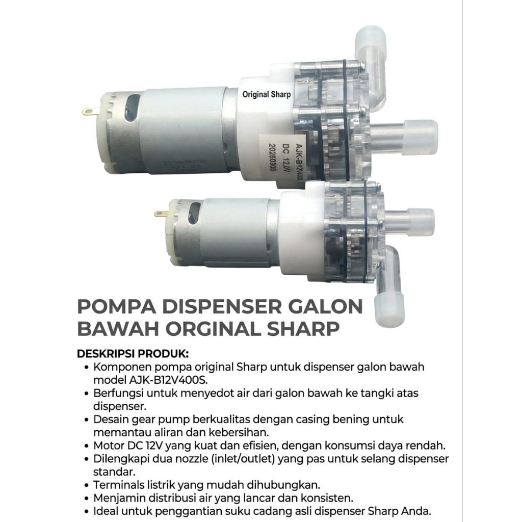 POMPA DISPENSER SHARP ORI