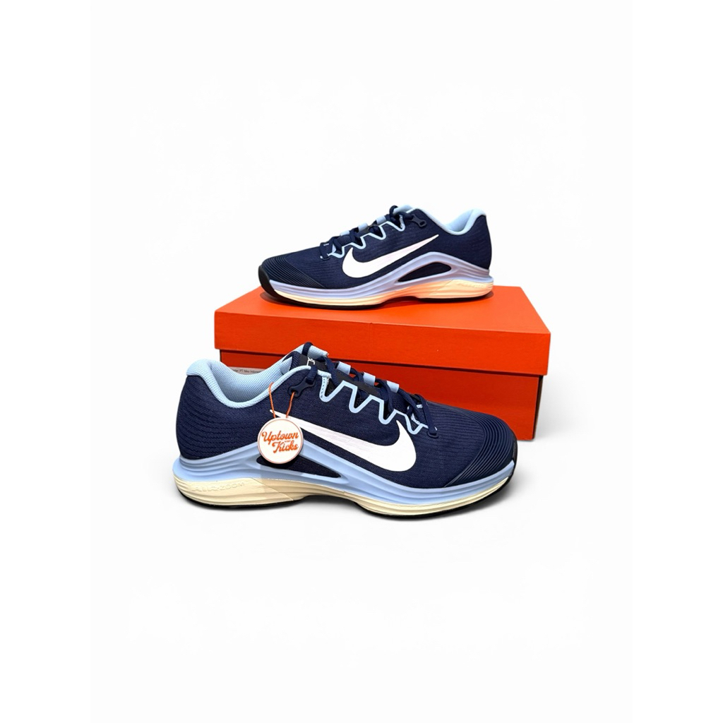 Nike Tennis Vapor 12 Men Hard Court Midnight Navy Psychic Blue Sepatu Tenis Pria FV5552-402 (100% or