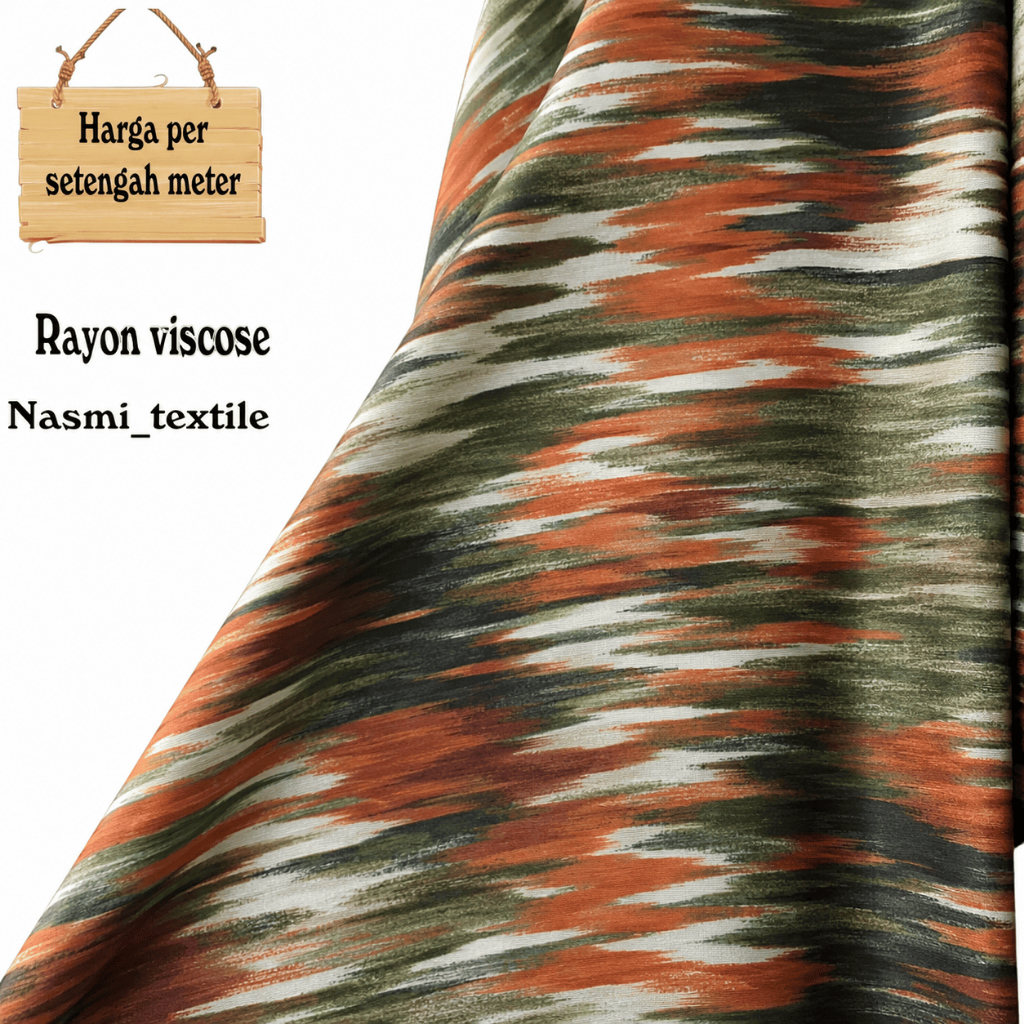 Kain katun rayon viscose premium motif terbaru (0,5meter) - Nasmi Textile