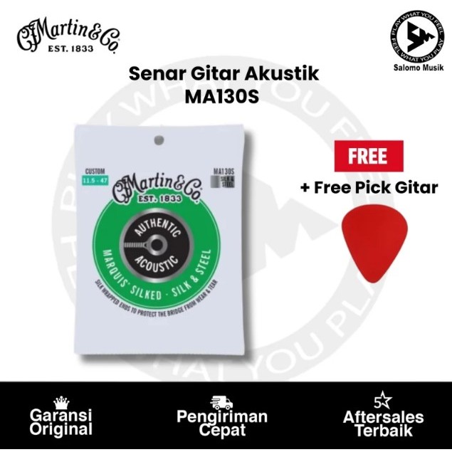 Senar Gitar Akustik Martin & Co MA130S Original