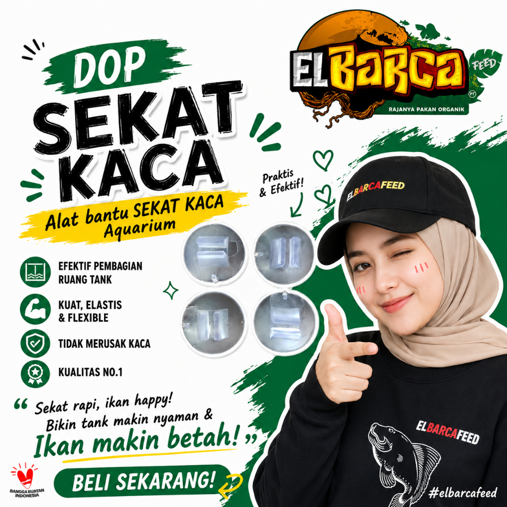 DOP SEKAT KACA AQUARIUM - sekat penyekat kaca aquarium aquascape Original