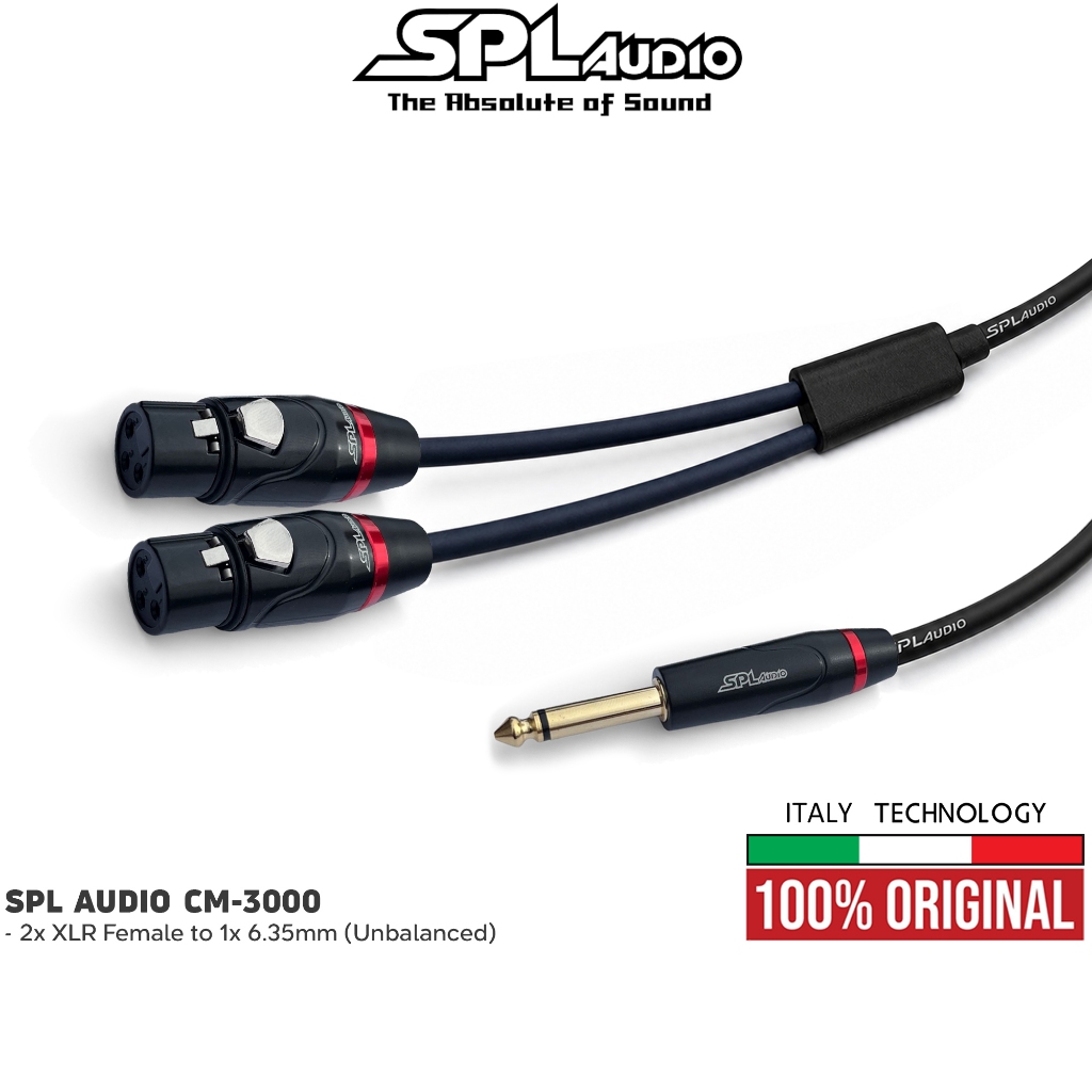 SPL Audio Original | Kabel SPLaudio Splitter Audio 2 XLR to Jack 6.5mm -S1205, (SPL, 1X AKAI TS - 2X