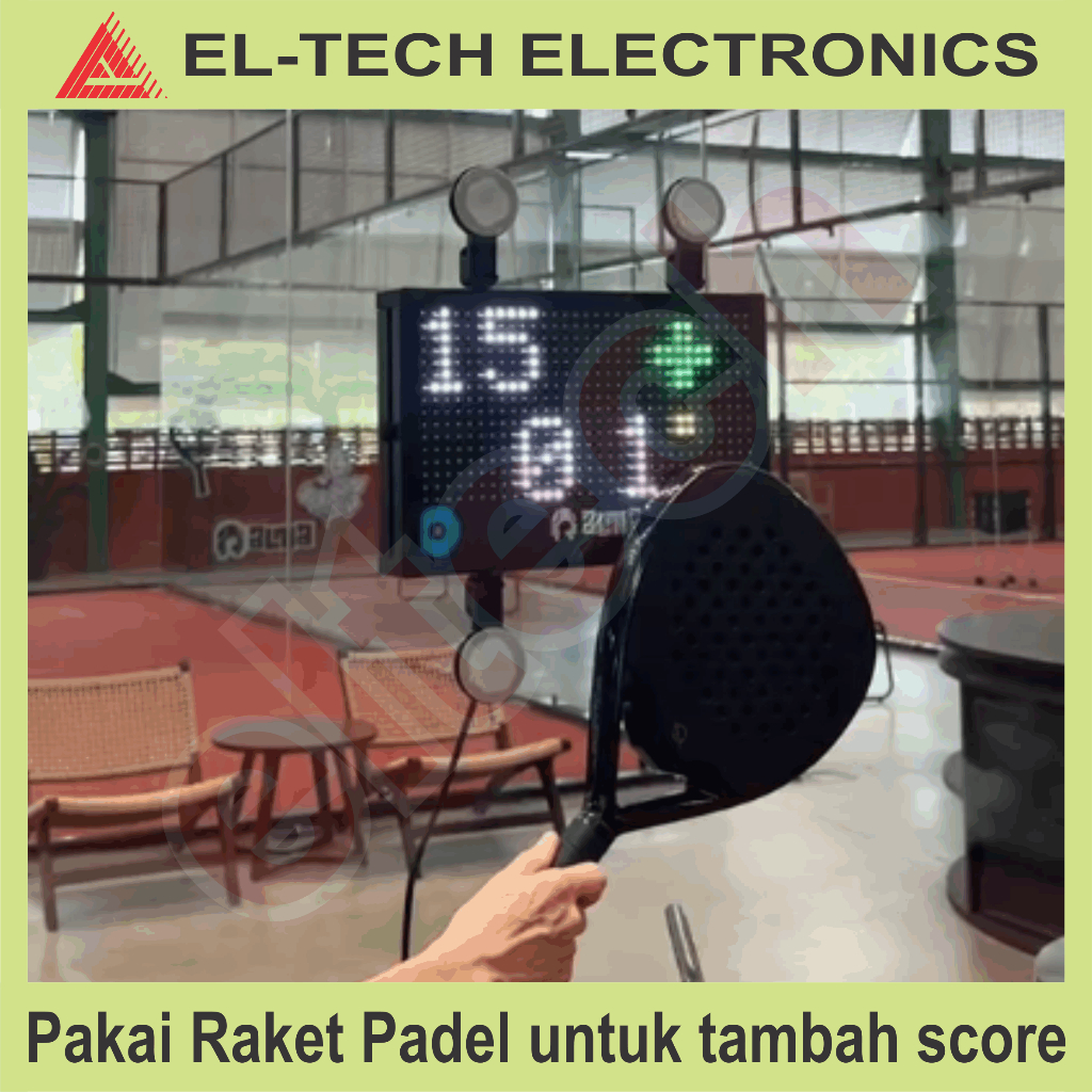 Scoreboard Basket Futsal Padel Tennis Volley Badminton Soccer Ping Pong Shot Clock Score Skor Board 