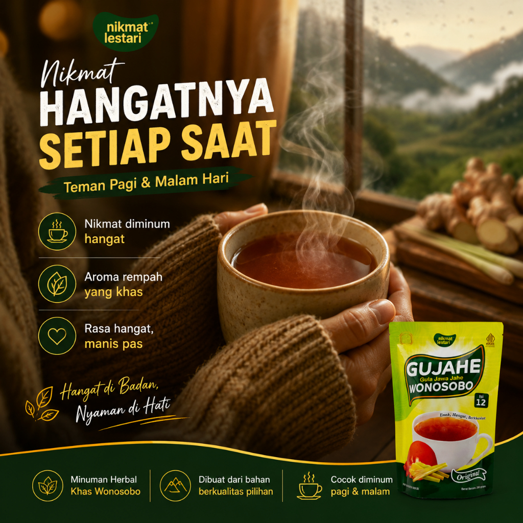 GUJAHE Wonosobo – Wedang Gula Jawa Jahe Alami