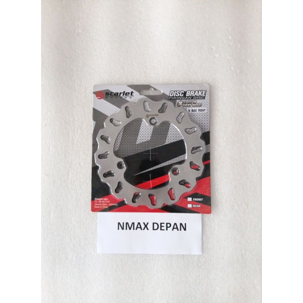Disk Piringan cakram SCARLET Yamaha N MAX DEPAN piring cakram depan Disc Nmax front