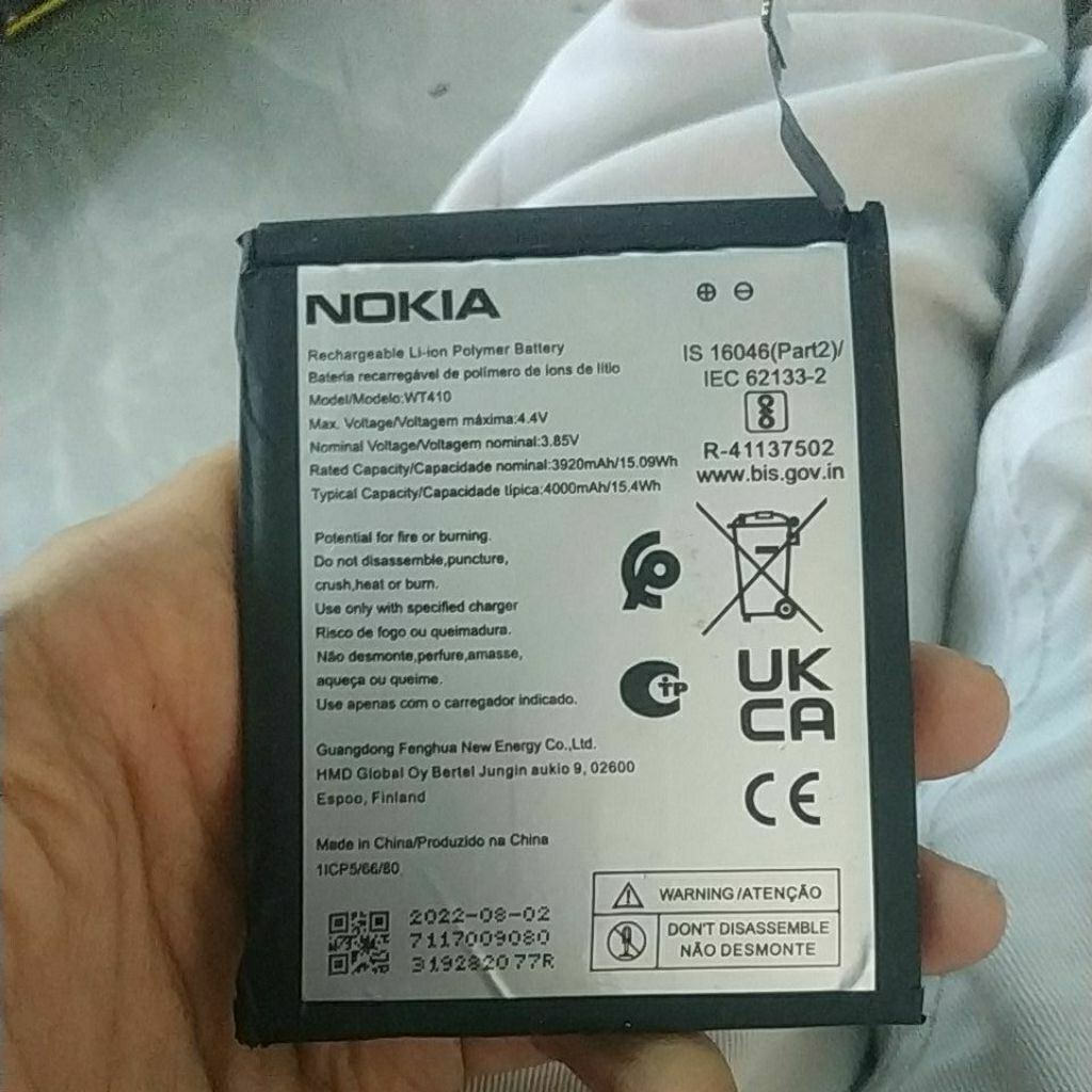 BATERAI BEKAS NOKIA C21 WT410