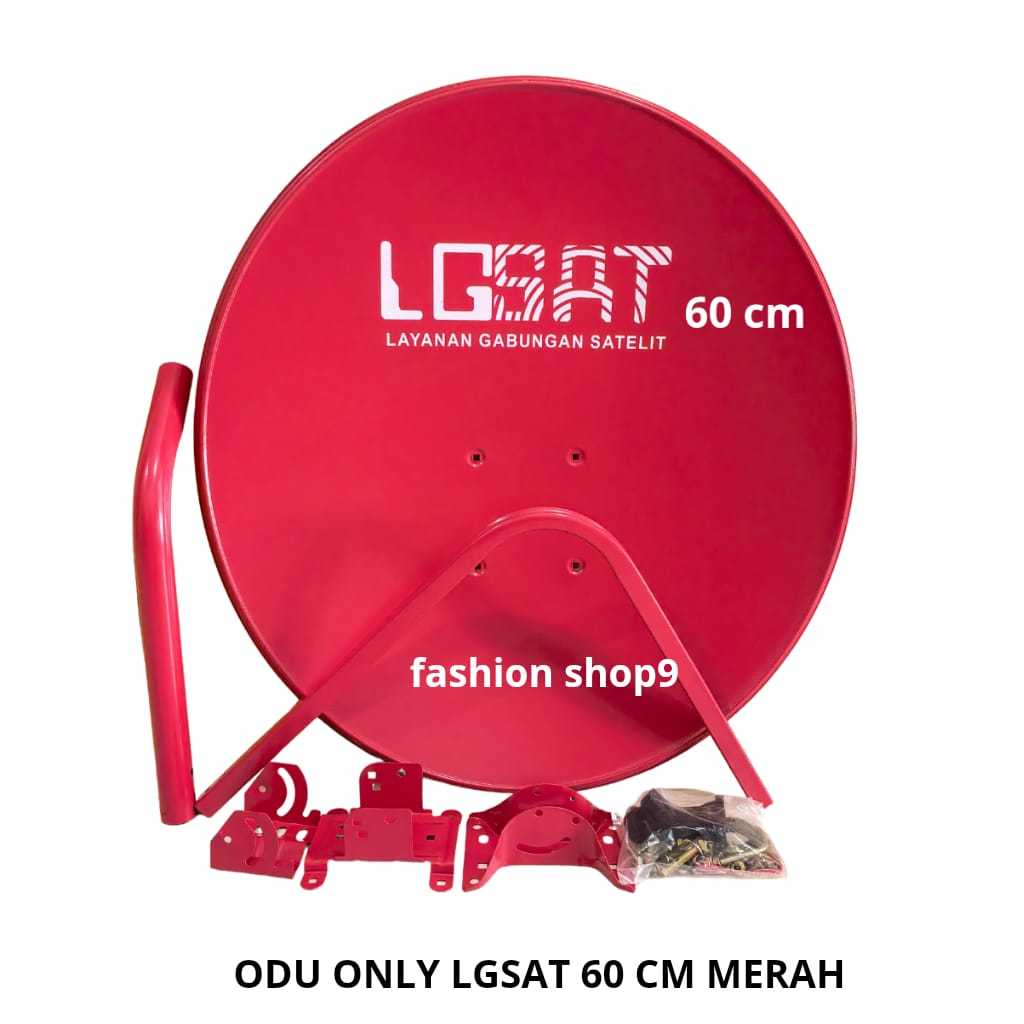 Parabola Kuband 60 Cm Lgsat Only - Odu Only Parabola Lgsat 60 cm Merah Full Non Lubang