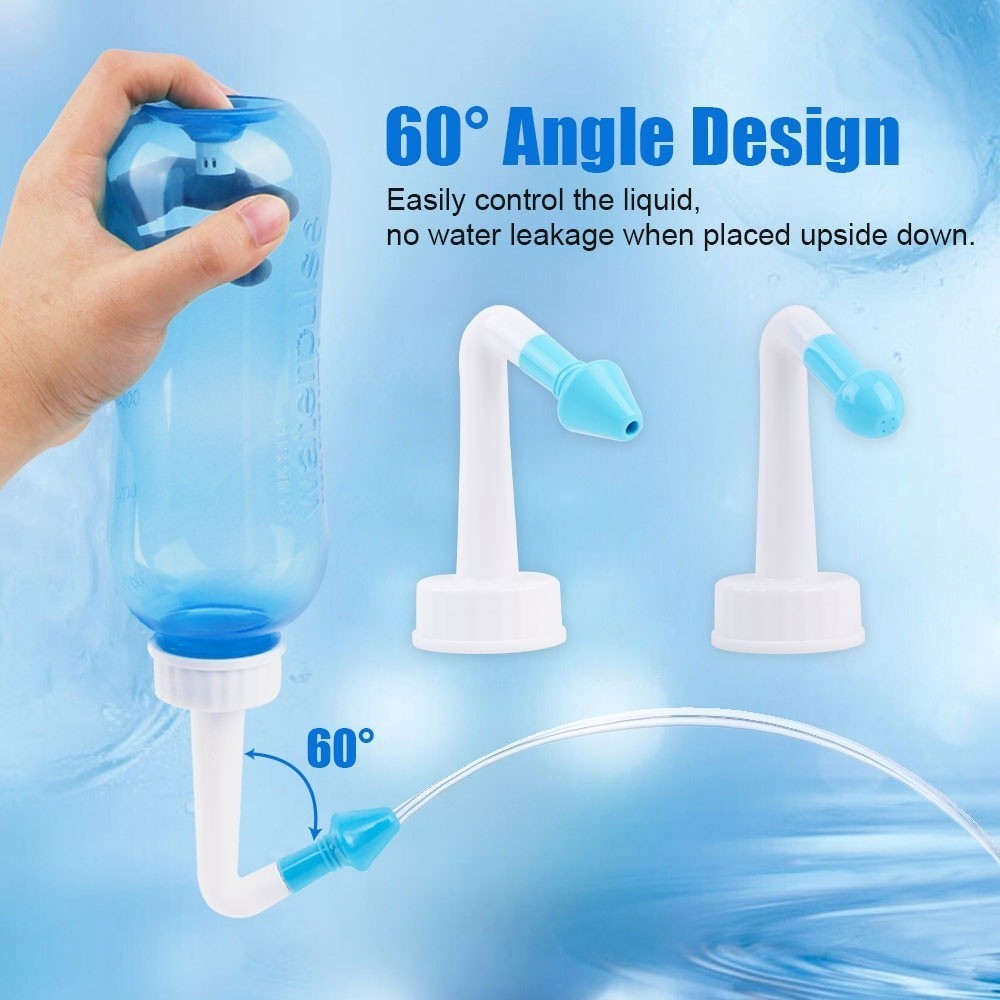 Botol Cuci Hidung Nasal Spray Neti Pot Waterpulse Nasal Wash Spray Nasal Irrigator Nose Wash 300ML
