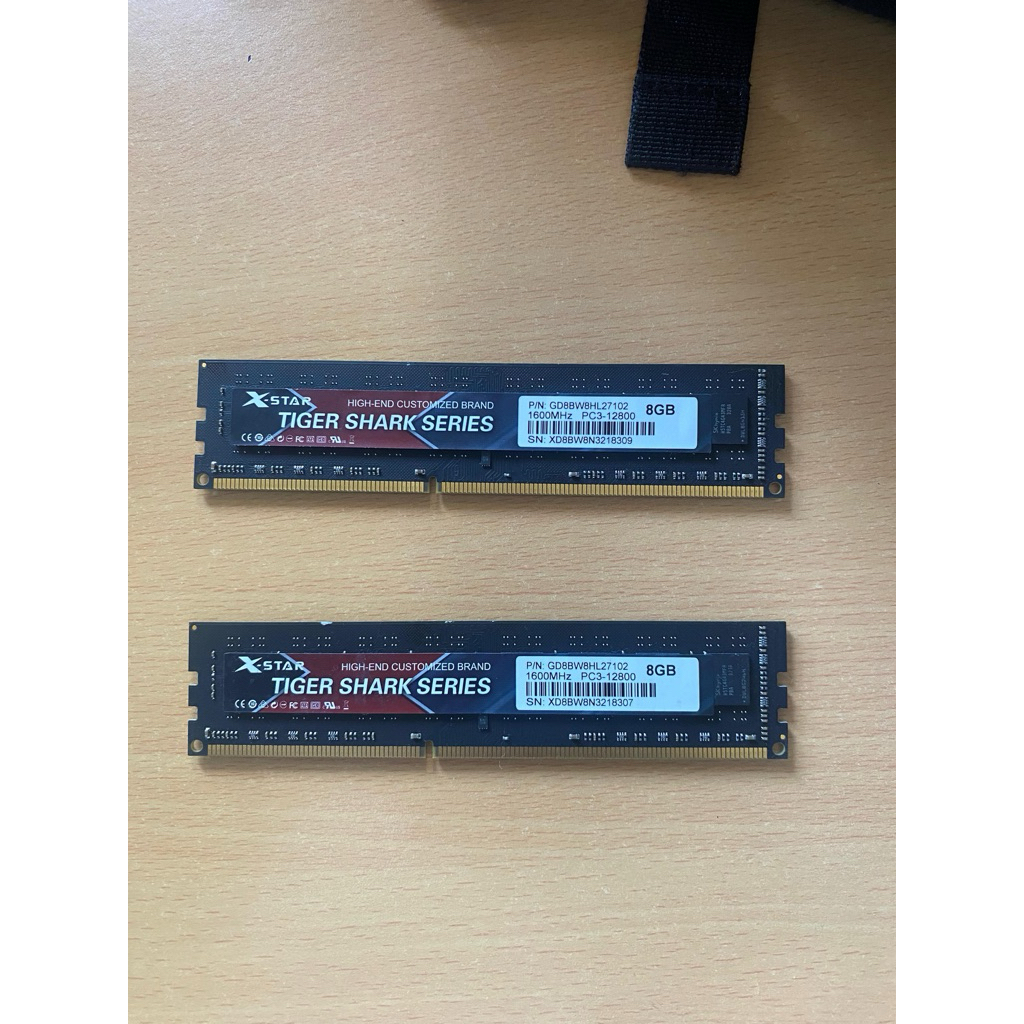 Ram DDR3 2x8gb Xstars