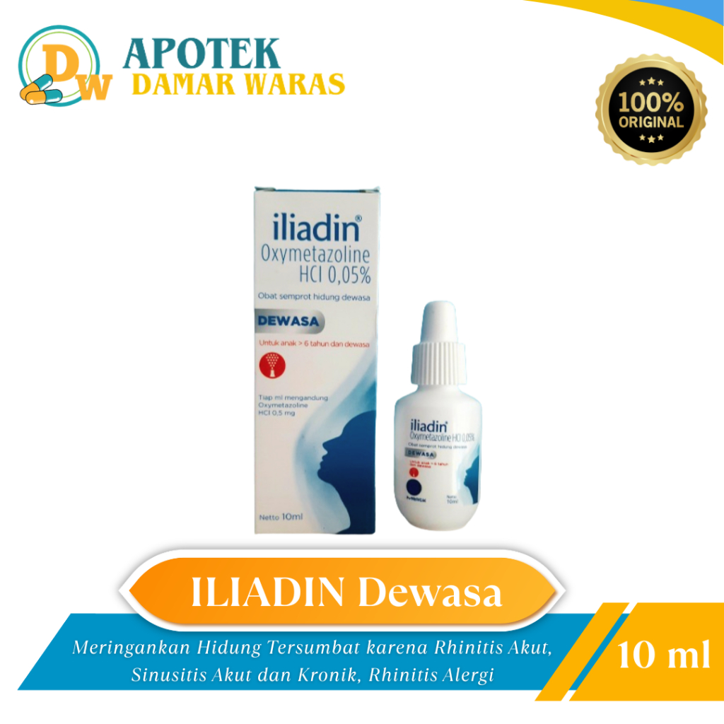 ILIADIN SPRAY DEWASA 10ML / Obat Semprot Hidung Dewasa