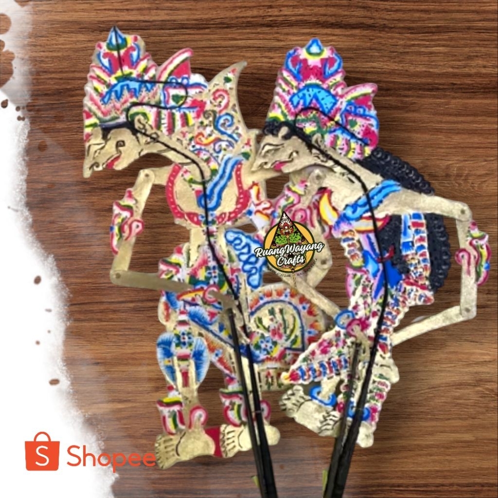 Wayang Kulit Asli Rama & Shinta Ukuran Standar Murah