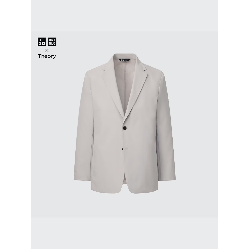 UNIQLO BLAZSER GREY JAS  CREAM BLAZER COMFORT UNIQLO