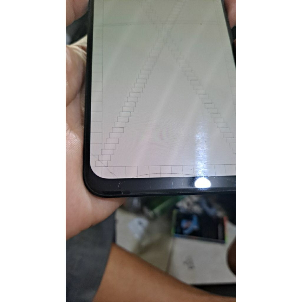 lcd SAMSUNG A50 ori copotan minus retak glas