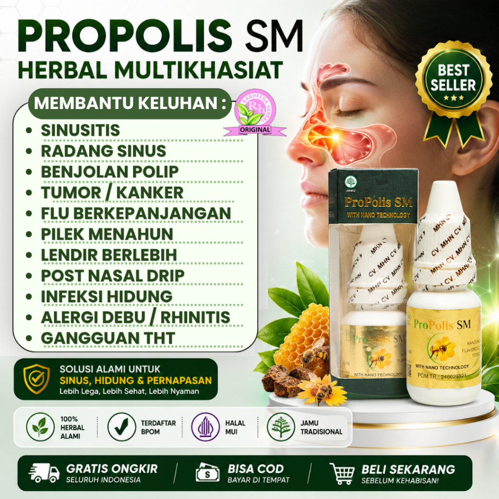 Obat Sinusitis Sphenoidalis, Tumor, Polip, Hidung Buntu Sebelah, Nyeri Sekitar Mata, Suara Sengau, P