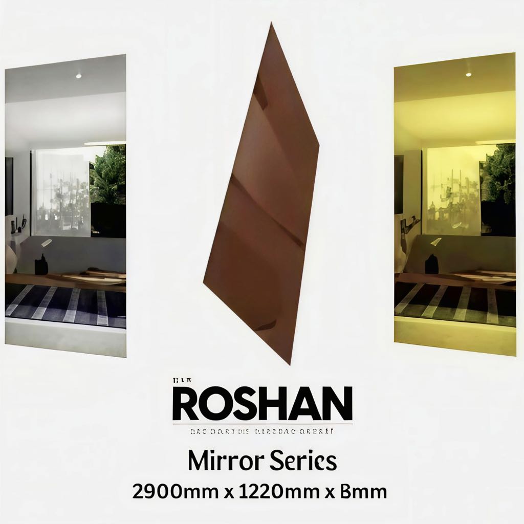 Roshan Wall Panel Bamboo Charcoal Mirror Series 290x122x0,8cm / PVC Mirror Board 122 x 290