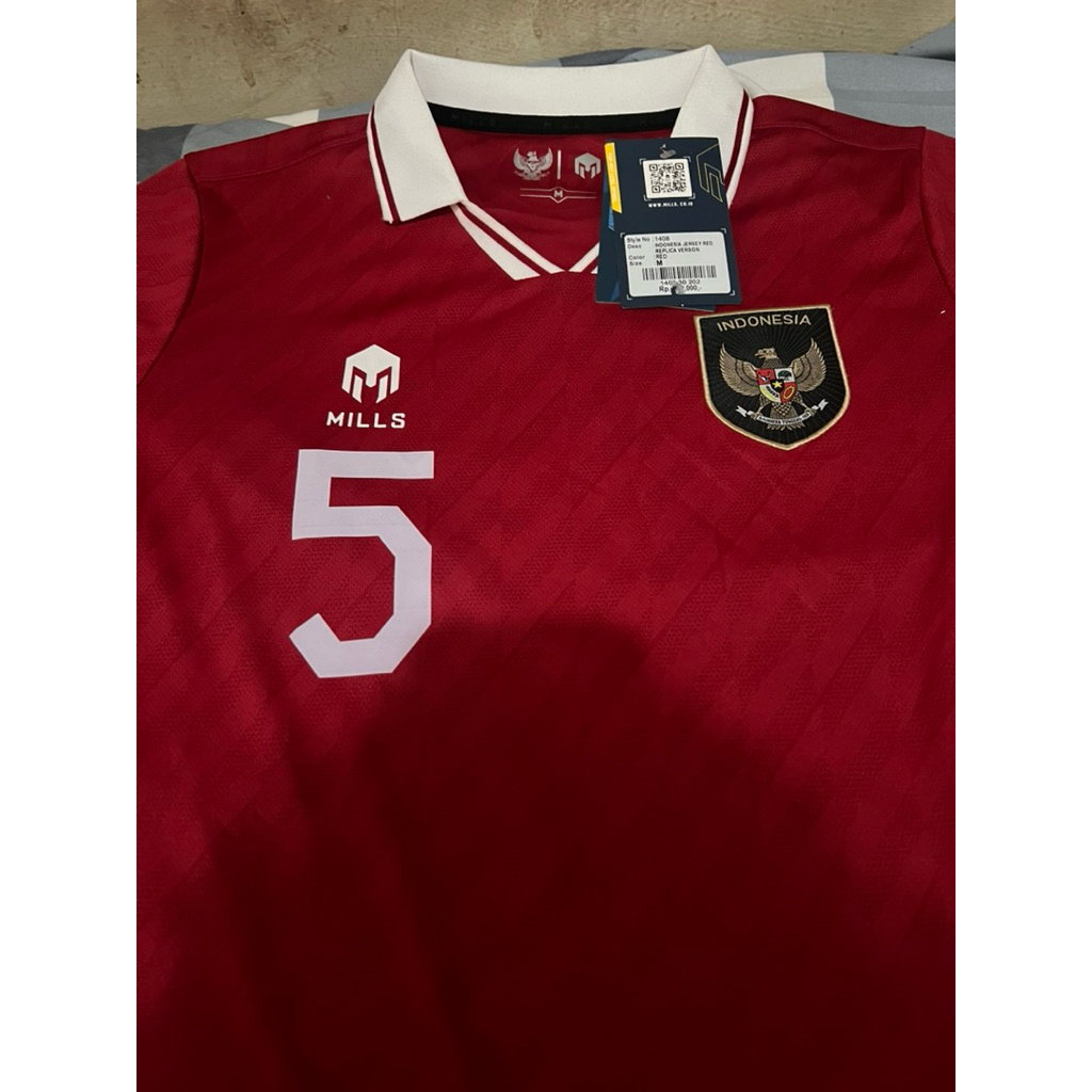Jersey Timnas Mills Home 2022 RV Original Sz M