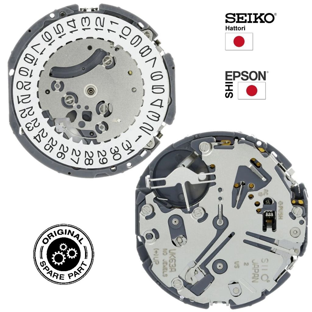 Mesin Jam Tangan Seiko 6T63 VK63 VK 63 A Chrono Original