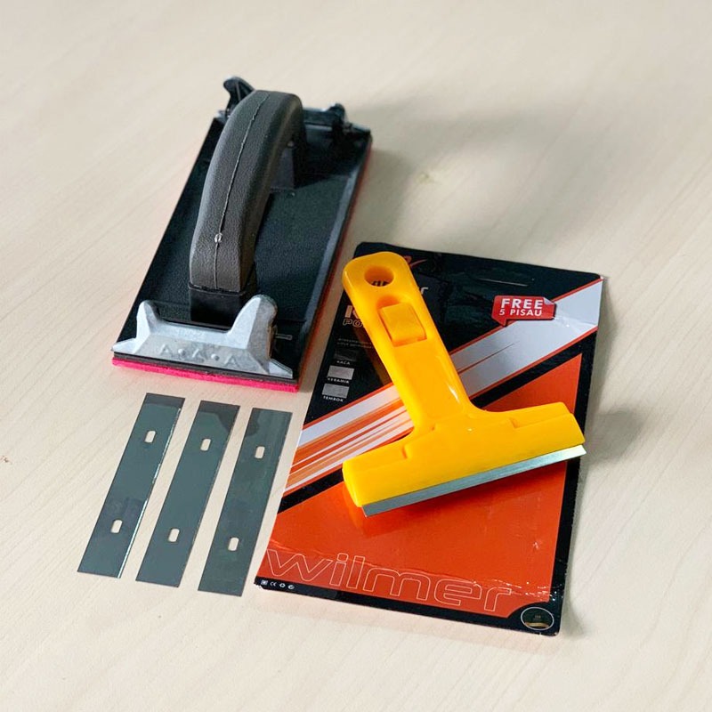 Paket PROMO - Pegangan Amplas Pad Amplas Tangan FREE CUTTER| SANDER TANGAN Manual , Sander Block Man
