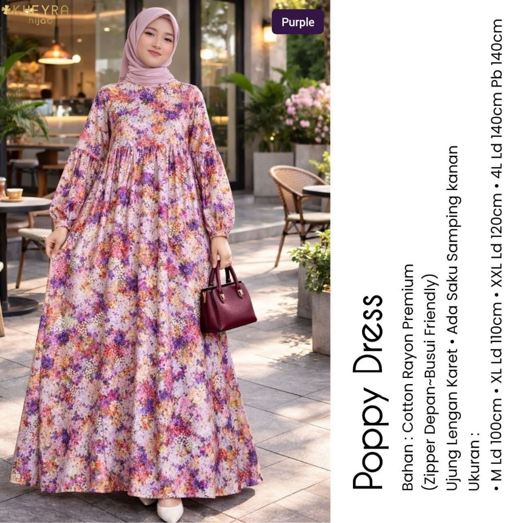 Poppy Dress By Kheyra || Gamis