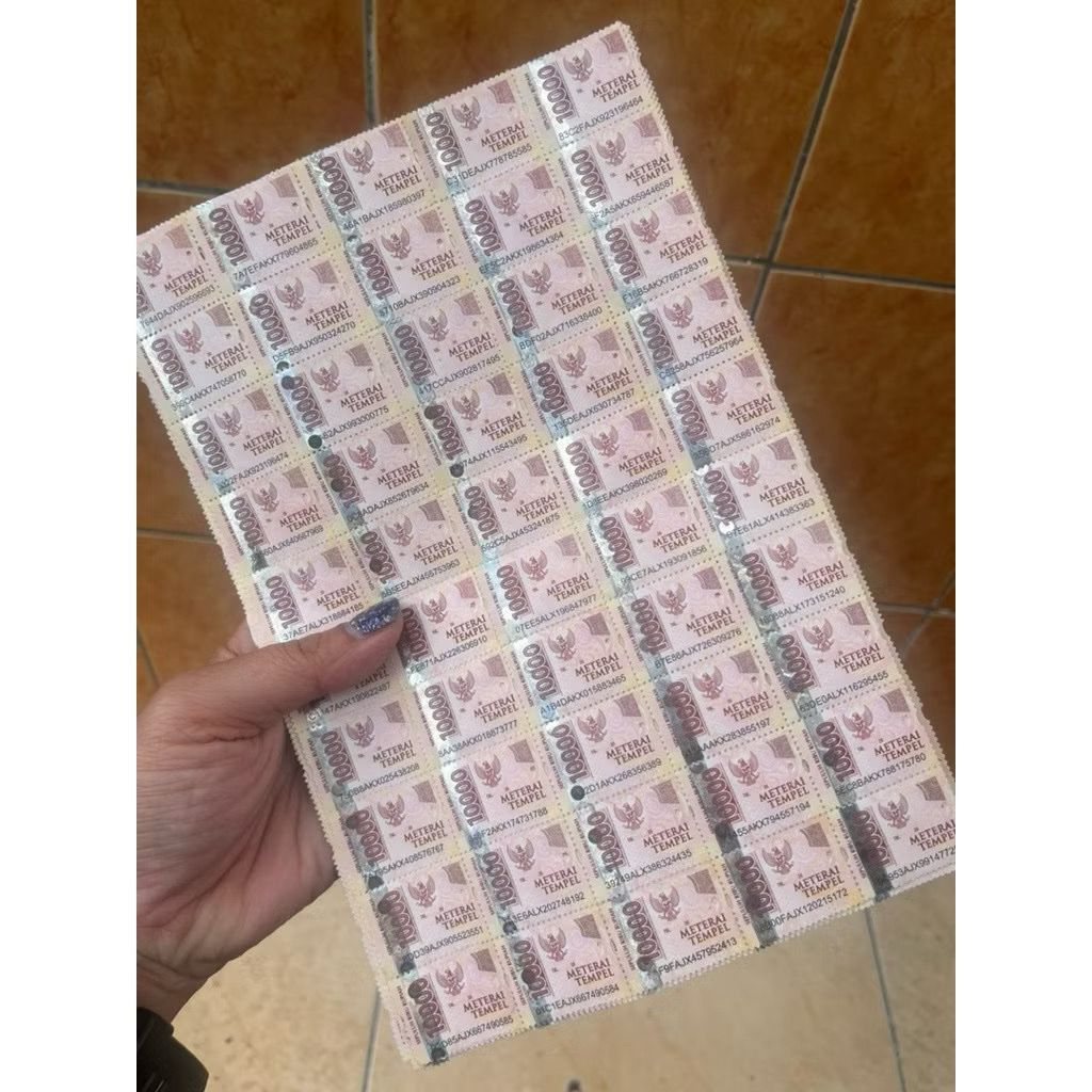 Materai Tempel 10000lembaran50